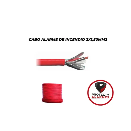 Cabo alarme de incendio 2x1,50mm