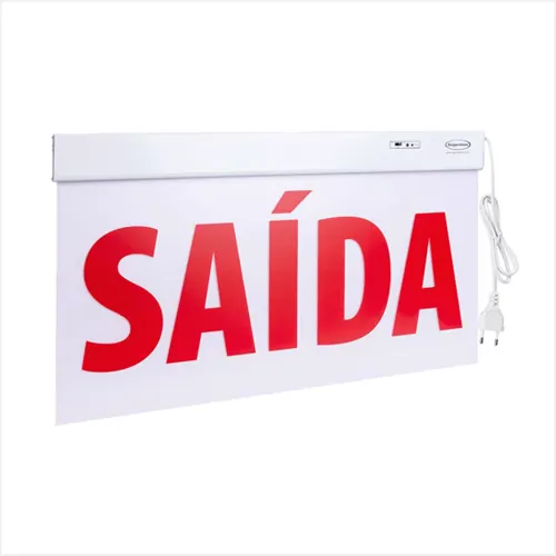 Balizamento de Saida Slim 2 Faces Vermelho 50 x 25cm
